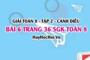 Bài 6 trang 36 Toán 8 Tập 2 Chân trời sáng tạo